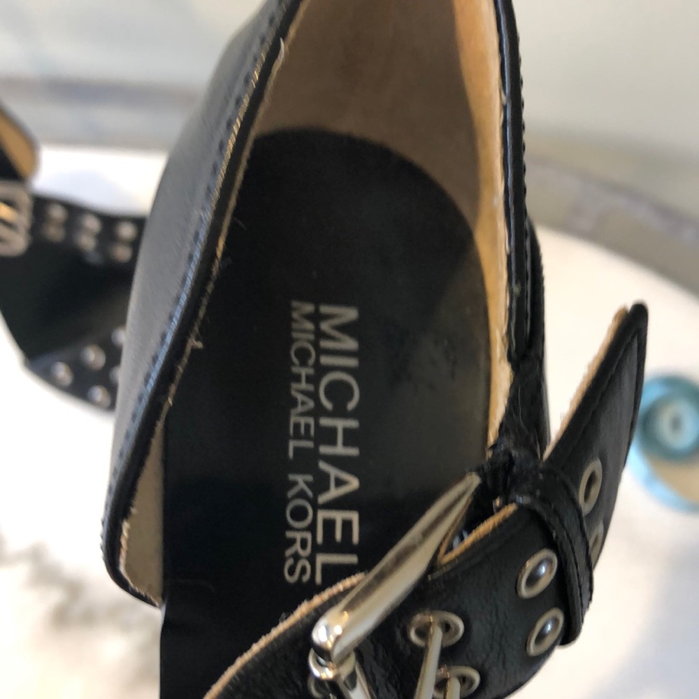 Michael Kors bad-ass black leather pump size 6 - Picture 2 of 6